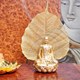 Tượng phật mạ vàng trong lồng kính