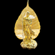 Tượng phật và lá bồ đề mạ vàng 24K