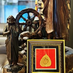 Khung tranh chữ An mạ vàng 24K (K-12)